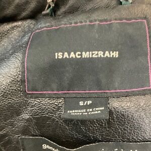 Isaac Mizrahi Black Leather Jacket for Women